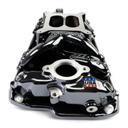 Edelbrock Chevy Small Block Performer RPM AIR-Gap Intake Manifold Black Plasma Finish Edelbrock Intake Manifolds