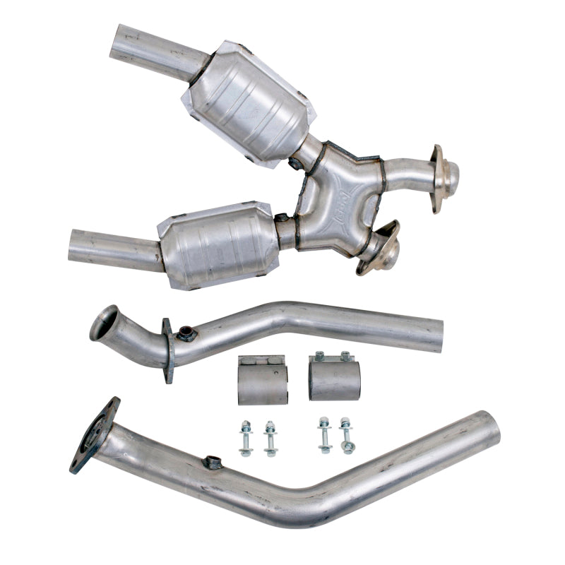 BBK 99-04 Mustang 4.6 GT / Cobra High Flow X Pipe With Catalytic Converters - 2-1/2 BBK Catback