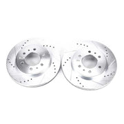 Power Stop 2009 Ford F-150 Front Evolution Drilled & Slotted Rotors - Pair PowerStop Brake Rotors - Slot & Drilled