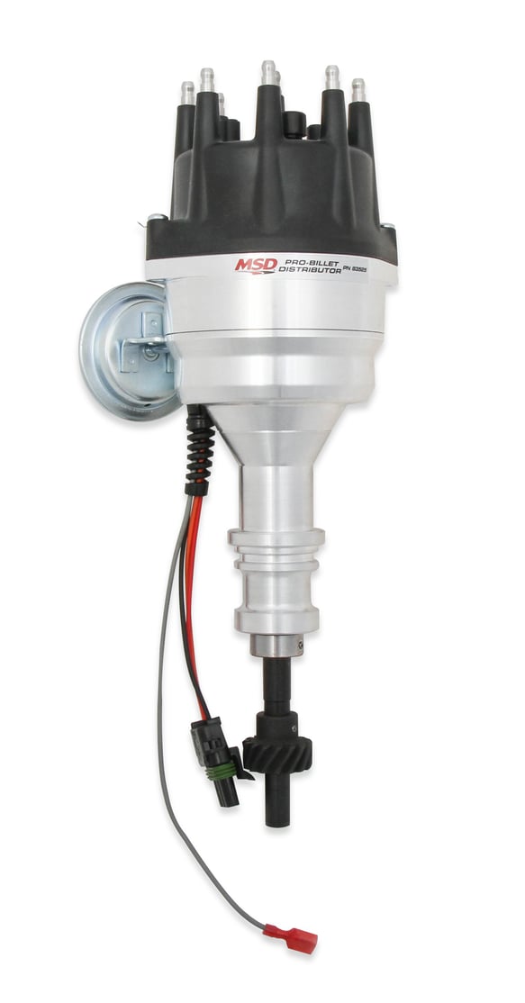 Ford 289/302 Ready-To-Run Distributor, Black Cap 83525 MSD Autoparts