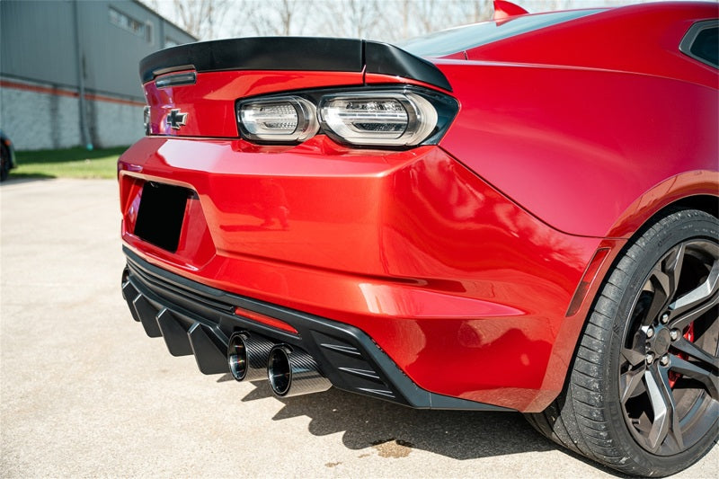Corsa 2016-2024 Chevrolet Camaro SS / ZL1 Valved Axle-Back Exhaust w/ Black Carbon Fiber Quad Tips CORSA Performance Axle Back