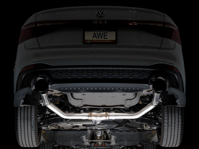 AWE Tuning 22-25 Volkswagen Jetta GLI Track Edition Exhaust - Diamond Black Tips AWE Tuning Catback