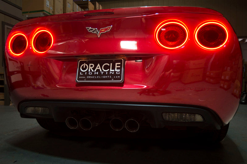 Oracle Chevrolet Corvette C6 05-13 LED Tail Light Halo Kit - Red ORACLE Lighting Tail Lights