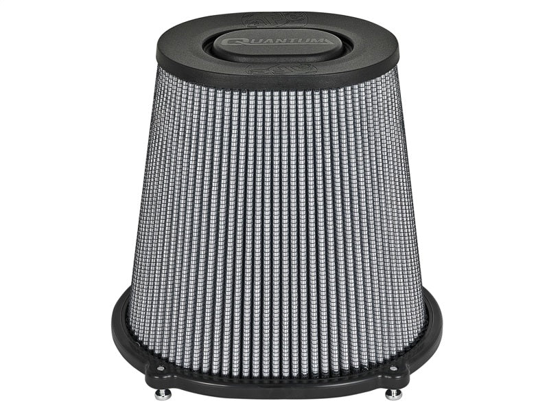 aFe Quantum Pro DRY S Air Filter Flat Top - 5in Flange x 9in Height aFe Cold Air Intakes