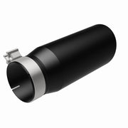 MagnaFlow Tip Stainless Black Coated Single Double Round Single Outlet 5in Dia 4in Inlet 13in L Magnaflow Catalytic Converter Universal