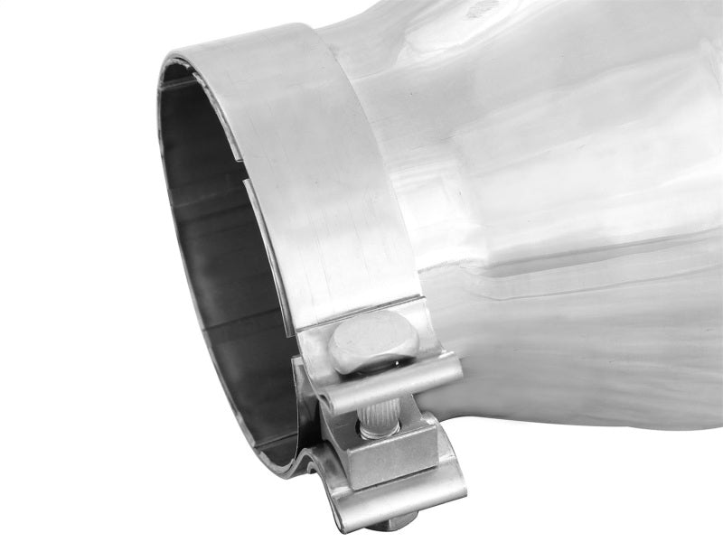 aFe Diesel Exhaust Tip Bolt On Polished 4in Inlet x 6in Outlet x 12in Length aFe Catback