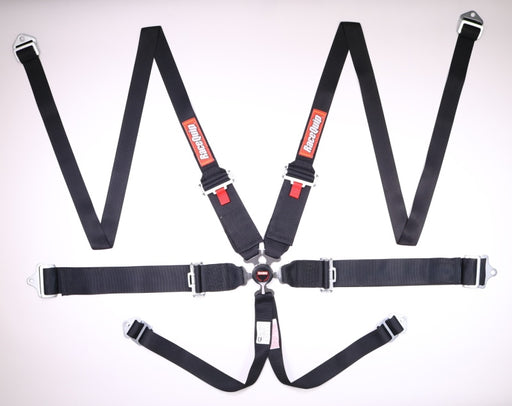 RaceQuip Black SFI CAMLOCK 6pt PD Lap HNR Seat Belt Racequip Seat Belts & Harnesses
