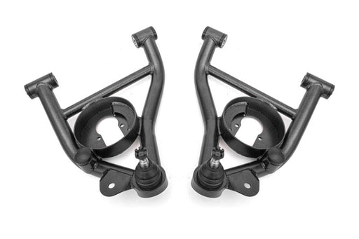 BMR 82-92 F-Body A-arms Lower DOM, Non-adj Delrin Bushings Spring Pocket - Black Hammertone BMR Suspension Control Arms