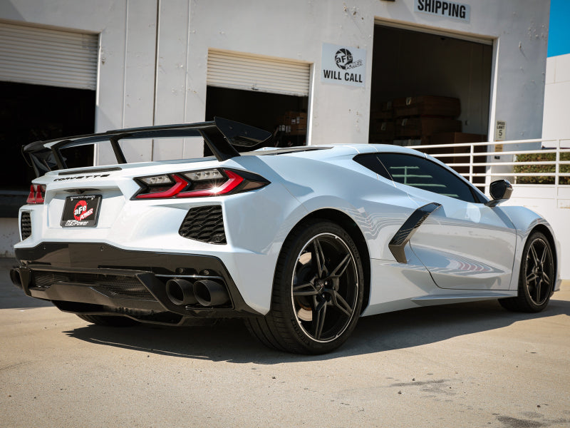 aFe MACH Force-Xp 2-1/2in 304SS Cat-Back 2020 Chevy Corvette (C8) 6.2L - Black Tip aFe Catback