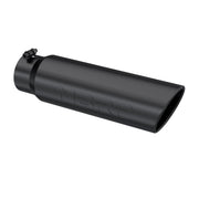 MBRP Universal 5in OD Angled Rolled End 4in Inlet 18in Length Black Finish Exhaust Tip MBRP Tips