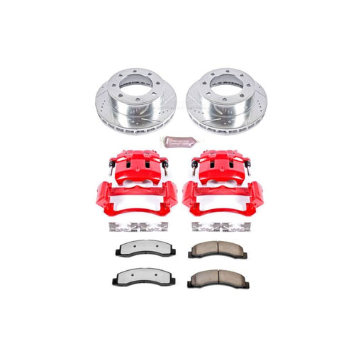 Power Stop 99-04 Ford F-350 Super Duty Front Z36 Truck & Tow Kit w/Cals PowerStop Brake Kits - Performance D&S