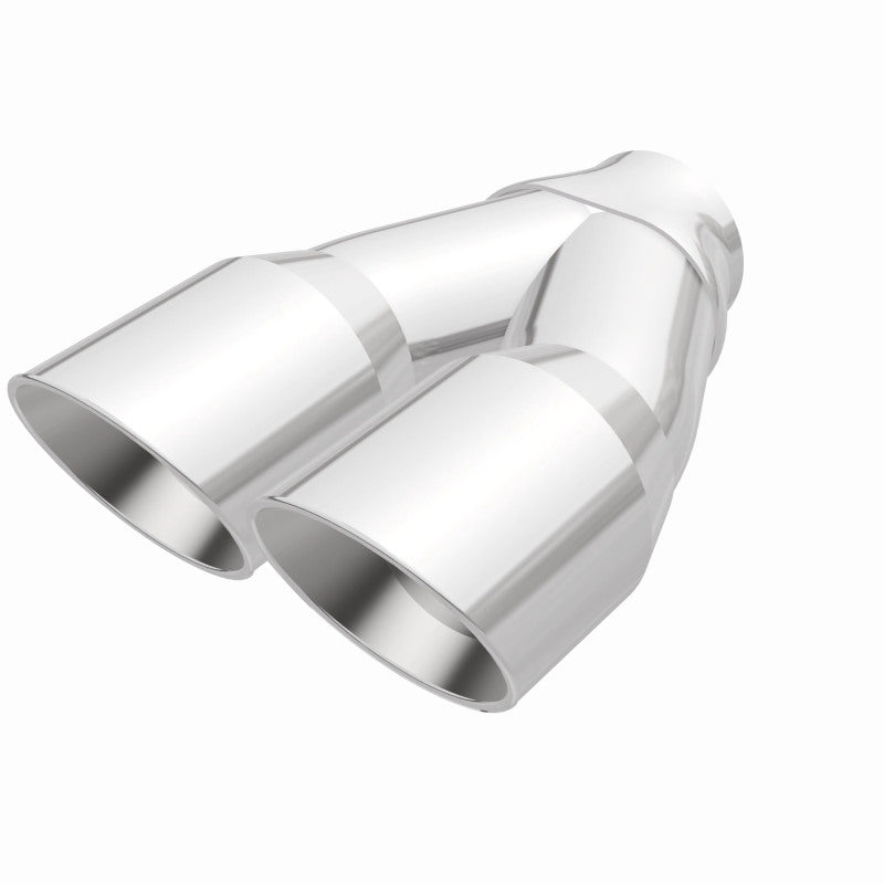MagnaFlow Double Wall 3in Dual Round Polished Tip 2.25in Inlet Magnaflow Catalytic Converter Universal