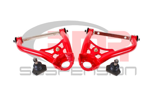 BMR 67-69 1st Gen F-Body Pro-Touring Upper A-Arms w/ Tall Ball Joint (Delrin) - Red BMR Suspension Control Arms