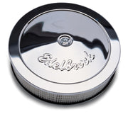 Edelbrock Air Cleaner Pro-Flo Series Round Steel Top Paper Element 14In Dia X 3 75In Dropped Base Edelbrock Air Filters - Universal Fit