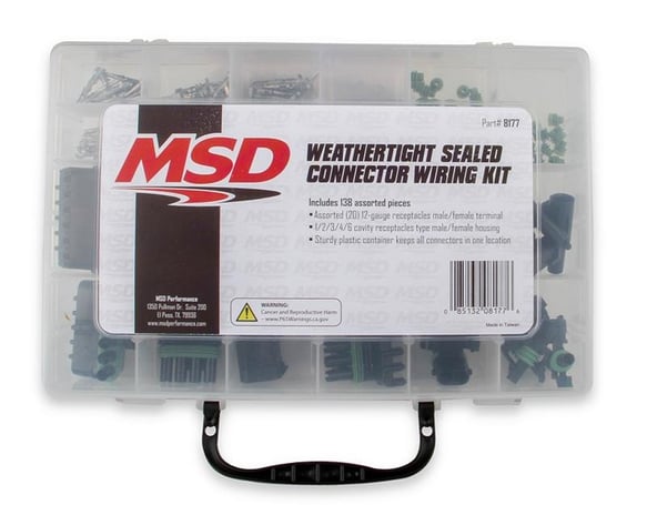 MSD Weathertight Sealed Connector Kit 8177-1 MSD Autoparts