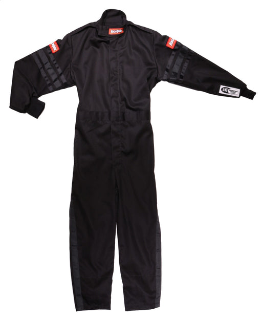 RaceQuip Black Trim SFI-1 JR. Suit - Kids Large Racequip Racing Suits