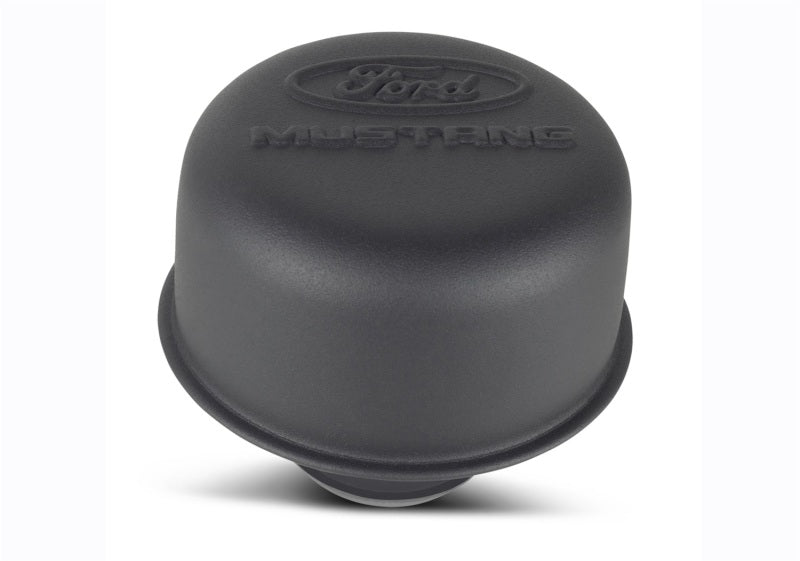 Ford Racing Black Crinkle Finish Breather Cap w/ Ford Mustang Logo Ford Racing Engine Breather Filters