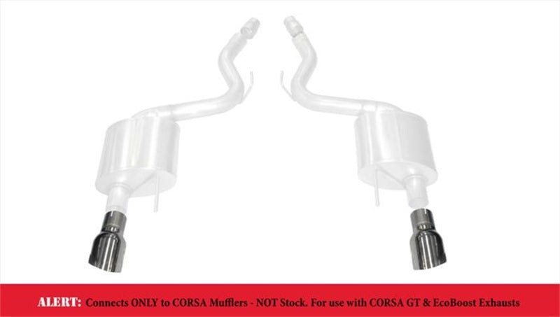 Corsa 2015-2025 Ford Mustang GT 3.0in Inlet / 4.5in Outlet Polished Tip Kit (For Corsa Exhaust Only) CORSA Performance Tips