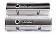 Edelbrock Valve Cover Elite II Series Chevrolet 1959-1986 262-400 CI V8 Tall Polished Edelbrock Valve Covers