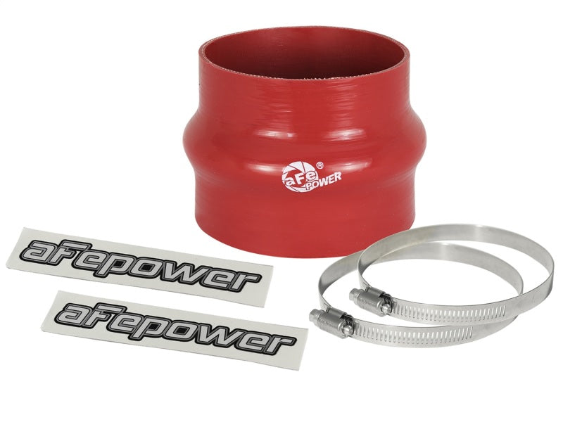 aFe Magnum FORCE CAI Univ. Silicone Coupling Kit (3.75in. ID to 3.5in. ID) Straight Reducer - Red aFe Air Intake Components
