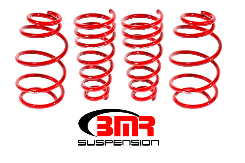 BMR 10-15 5th Gen Camaro V6 Lowering Spring Kit (Set Of 4) - Red BMR Suspension Lowering Springs