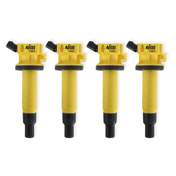 ACCEL Ignition Coil - SuperCoil - Toyota 1.8L - I4 - 4-Pack 140073-4 ACCEL Autoparts