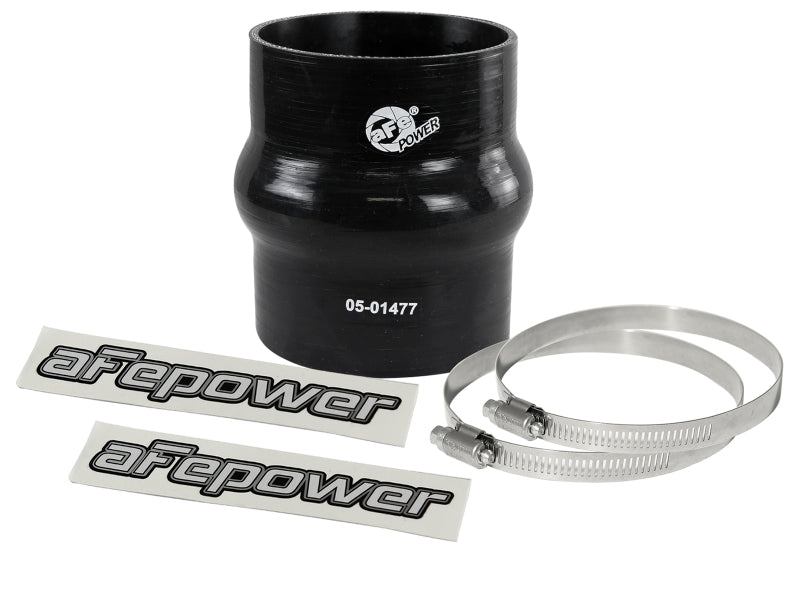 aFe Magnum FORCE Intake Coupling Kit (3-1/8 IN ID x 4 IN L) Straight Coupler w/ Hump - Black aFe Air Intake Components
