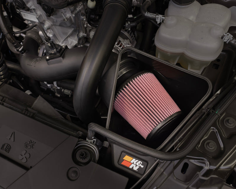 K&N 2024 Ford Mustang Ecoboost L4-2.3L F/L Turbo AirCharger - Cold Air Intake System K&N Engineering Cold Air Intakes