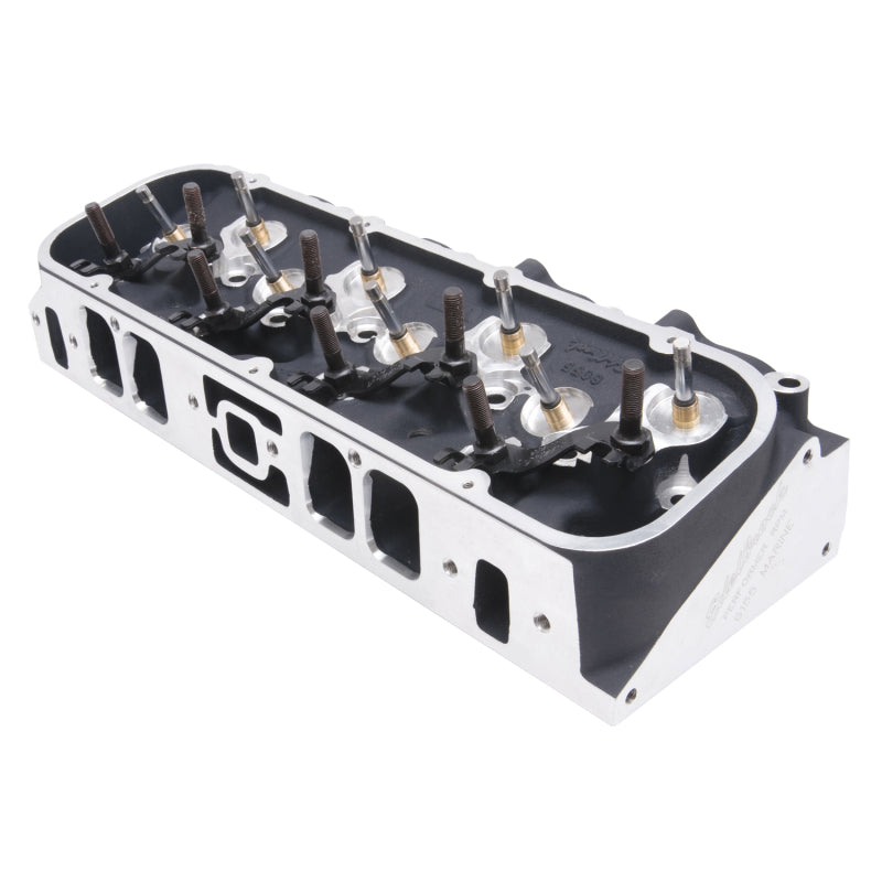 Edelbrock Single Marine BBC Rect Port Head w/ Valves Edelbrock Heads