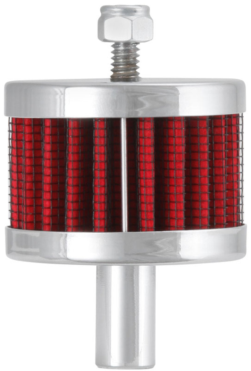 K&N Steel Base Crankcase Vent Filter 0.5in Vent OD x 2in OD x 1.5in Height K&N Engineering Air Filters - Universal Fit