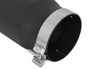 aFe Power MACH Force-Xp 5in In x 6in Out x 15in L Bolt-On 409 SS Exhaust Tip - Black aFe Catback