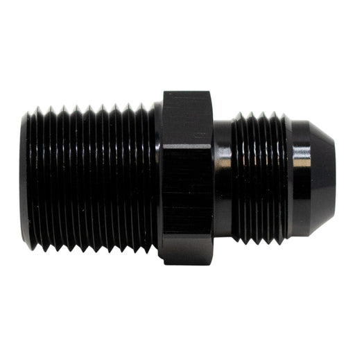 DeatschWerks 8AN Male Flare to 1/2in Male NPT Adapter - Anodized Matte Black DeatschWerks Fittings