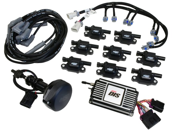 MSD DIS Direct Ignition System Kit - Black 601523 MSD Autoparts