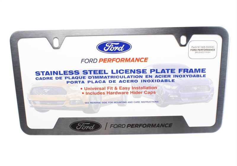 Ford Racing Stainless Steel Ford Performance License Plate Frame Ford Racing License Frame