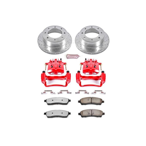 Power Stop 00-04 Ford F-350 Super Duty Rear Z36 Truck&Tow Kit w/Cals PowerStop Brake Kits - Performance D&S