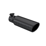 MBRP Universal Tip 3in O.D. Angled Rolled End 2 inlet 12 length - Black Finish MBRP Tips