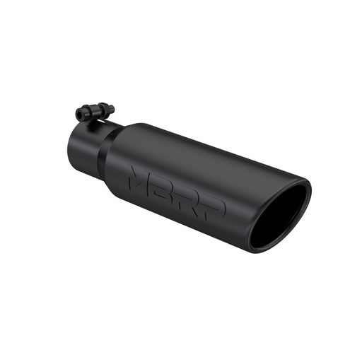 MBRP Universal Tip 3in O.D. Angled Rolled End 2 inlet 12 length - Black Finish MBRP Tips