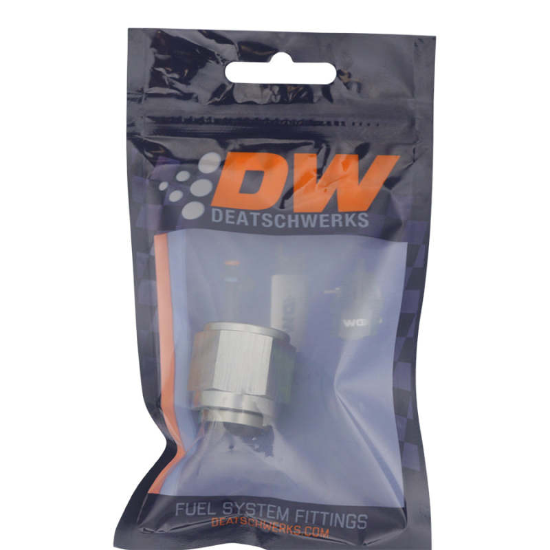 DeatschWerks 10AN Female Flare to 8AN Male Flare Reducer - Anodized DW Titanium DeatschWerks Fittings