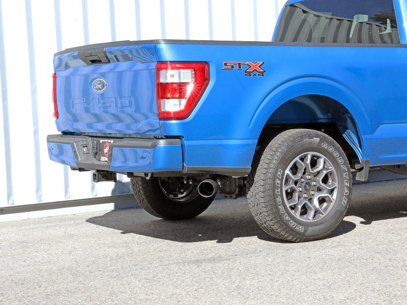 aFe Apollo GT 3in 409 SS Cat-Back Exhaust 2021 Ford F-150 V6 2.7L/3.5L (tt)/V8 5.0L w/ Black Tips aFe Catback