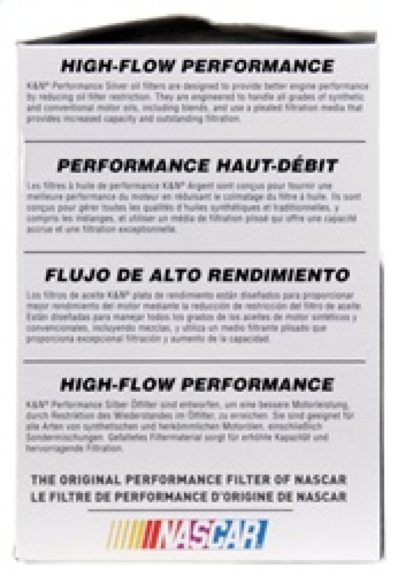 K&N Oil Filter for Ford/Audi/VW/Toyota/Mercury/Mazda/Nissan/Dodge/Lincoln/Volvo 3.656in OD K&N Engineering Oil Filters