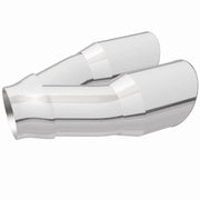 MagnaFlow Double Wall 3in Dual Round Polished Tip 2.25in Inlet Magnaflow Catalytic Converter Universal