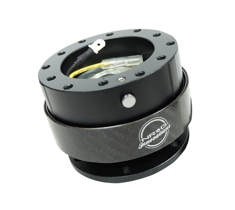 NRG Quick Release Gen 2.0 - Black Body / Black Carbon Fiber Ring NRG Quick Release Adapters
