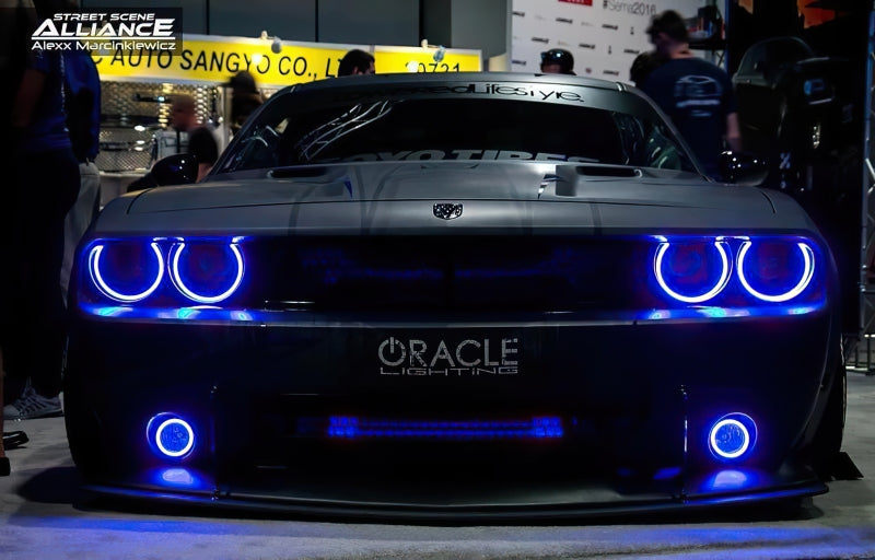 Oracle 0814 Dodge Challenger Dynamic Surface Mount Headlight/Fog Light Halo Kit COMBO ORACLE Lighting Fog Lights