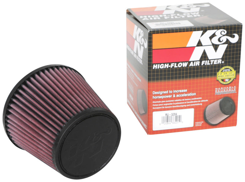 K&N Universal Clamp-On Air Filter 2.75in Flange ID x 5.875in Base OD x 4.5in Top OD x 5in Height K&N Engineering Air Filters - Universal Fit