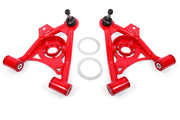 BMR 79-93 Mustang Fox Lower Control A-Arm Front w/ Spring Pocket/Tall Ball Joint - Red BMR Suspension Control Arms