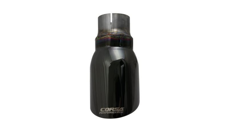 Corsa Single Universal 2.5in Inlet / 4in Outlet Black PVD Pro-Series Tip Kit CORSA Performance Tips