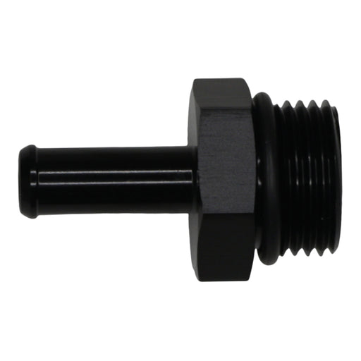DeatschWerks 10AN ORB Male to 3/8in Male Barb Fitting - Anodized Matte Black DeatschWerks Fittings