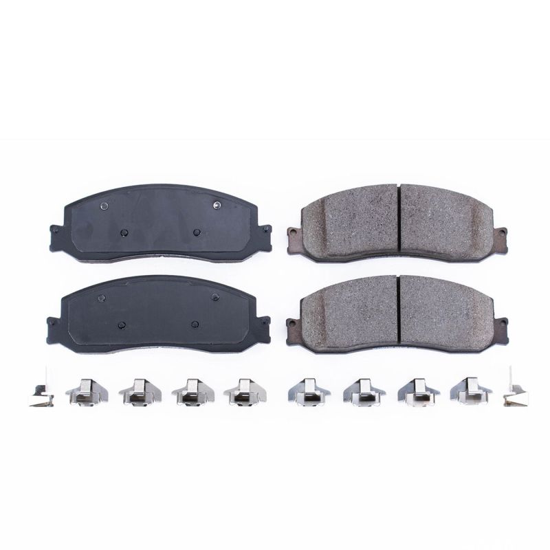 Power Stop 2012 Ford F-250 Super Duty Front Z17 Evolution Ceramic Brake Pads w/Hardware PowerStop Brake Pads - OE