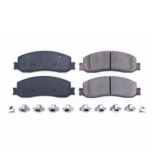 Power Stop 2012 Ford F-250 Super Duty Front Z17 Evolution Ceramic Brake Pads w/Hardware PowerStop Brake Pads - OE