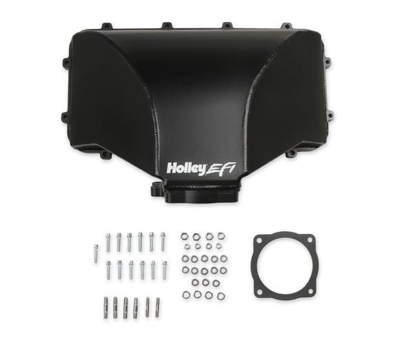HI-RAM 95MM Fabricated Side Mount Plenum Top 300-281 HOLLEY EFI Autoparts